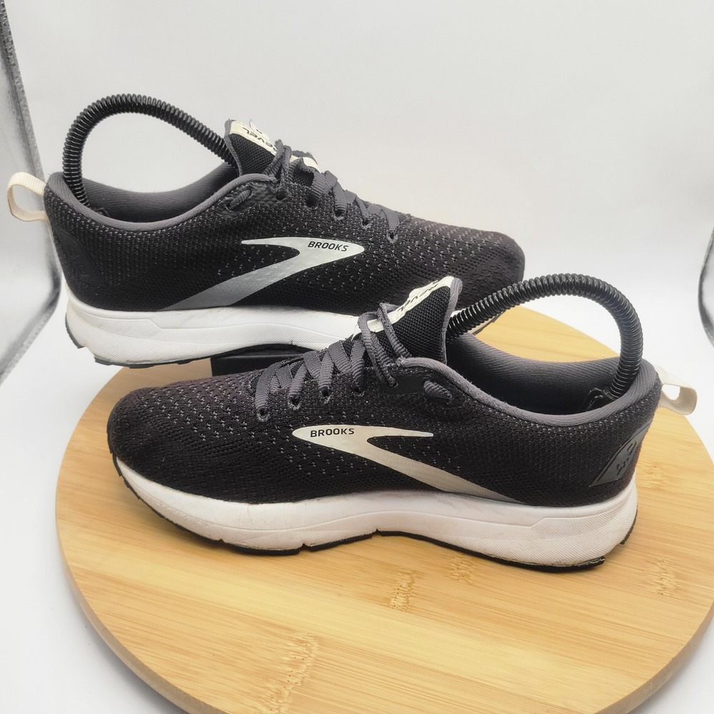 Brooks Revel 4 Womens Running Shoes Black White 1203371B063 Size 6 - Picture 5 of 11